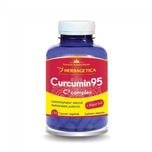 Herbagetica curcumin 95 c3 complex, 120 capsule