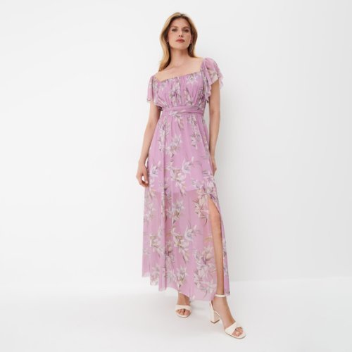 Mohito - rochie cu model floral - violet