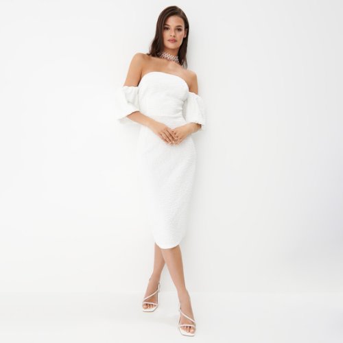 Mohito - rochie midi elegantă - alb